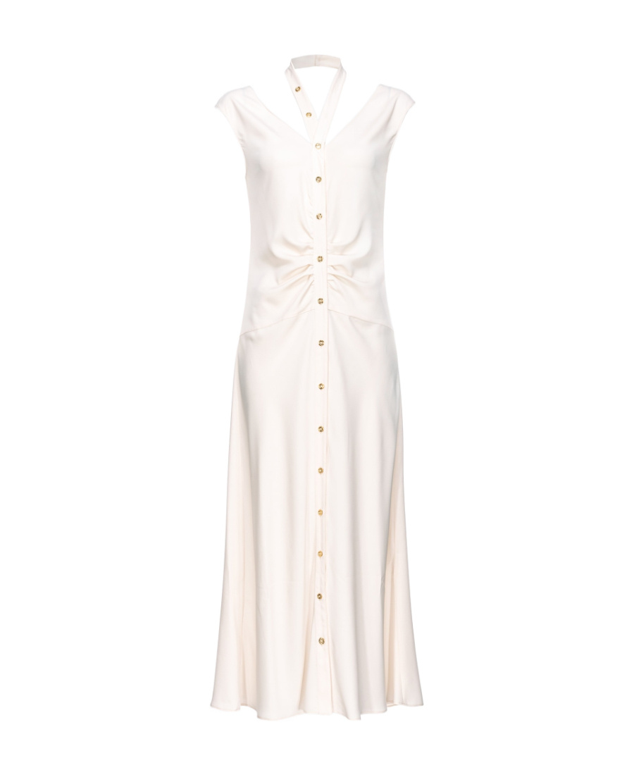 Pinko Cut-out Shirtdress In White