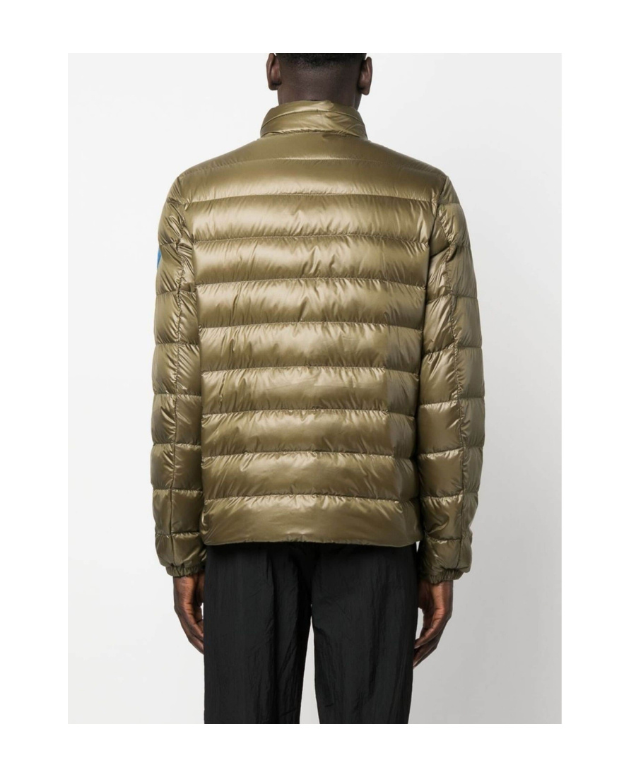Moncler Zip-fastening Padded Jacket In Green