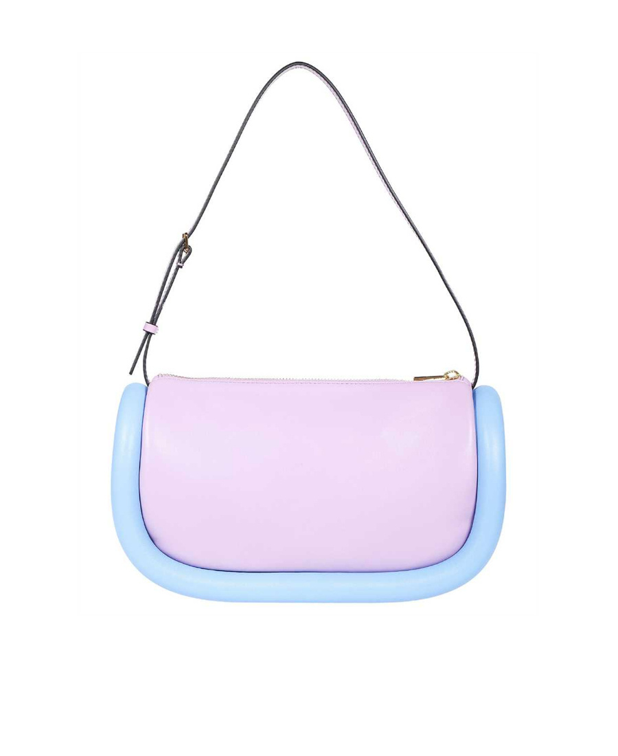 Jw Anderson Logo Zipper Shoulder Bag In Pink