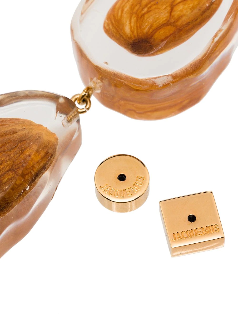 JACQUEMUS NUT DROP EARRINGS 