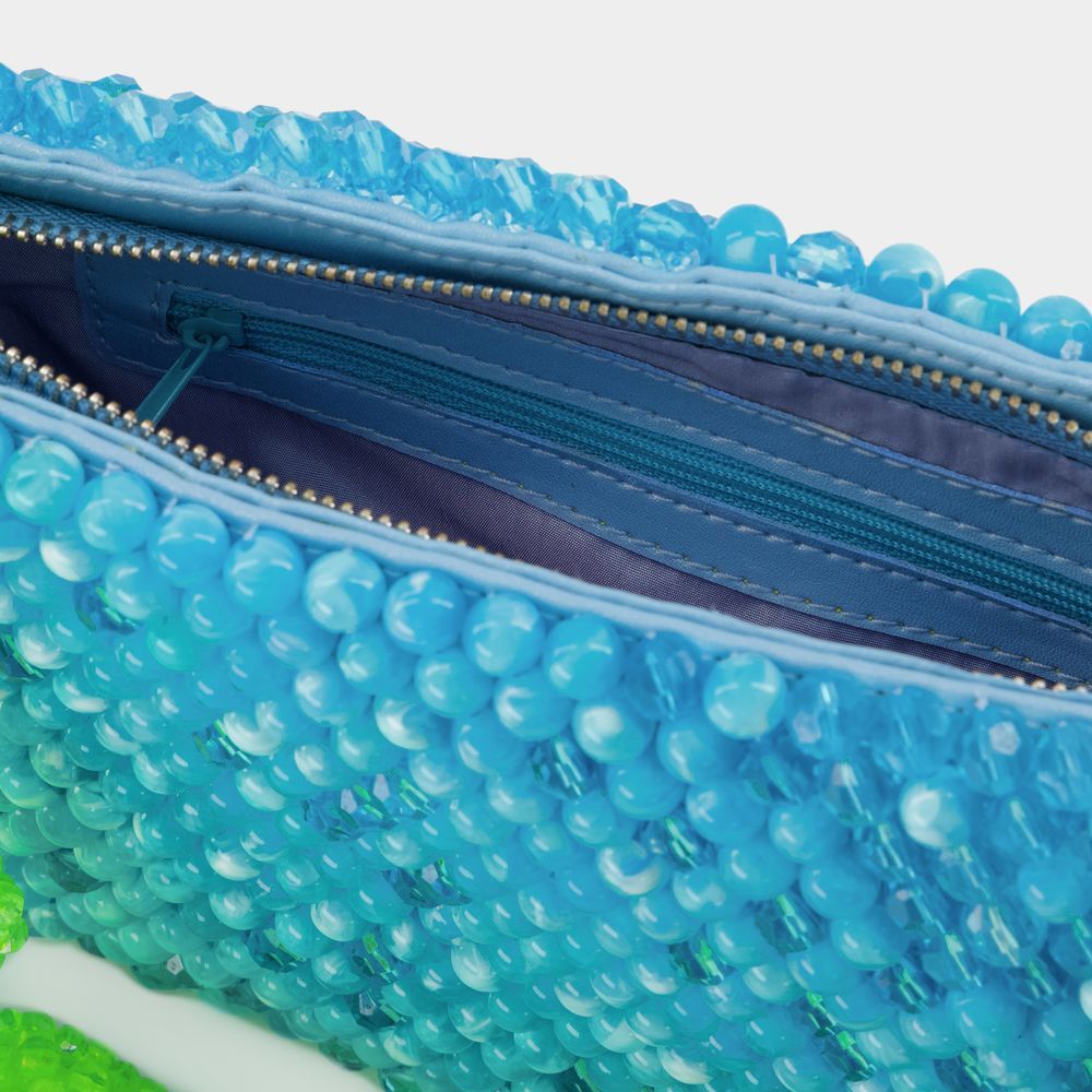 Germanier Zippered Shoulder Bag In Green