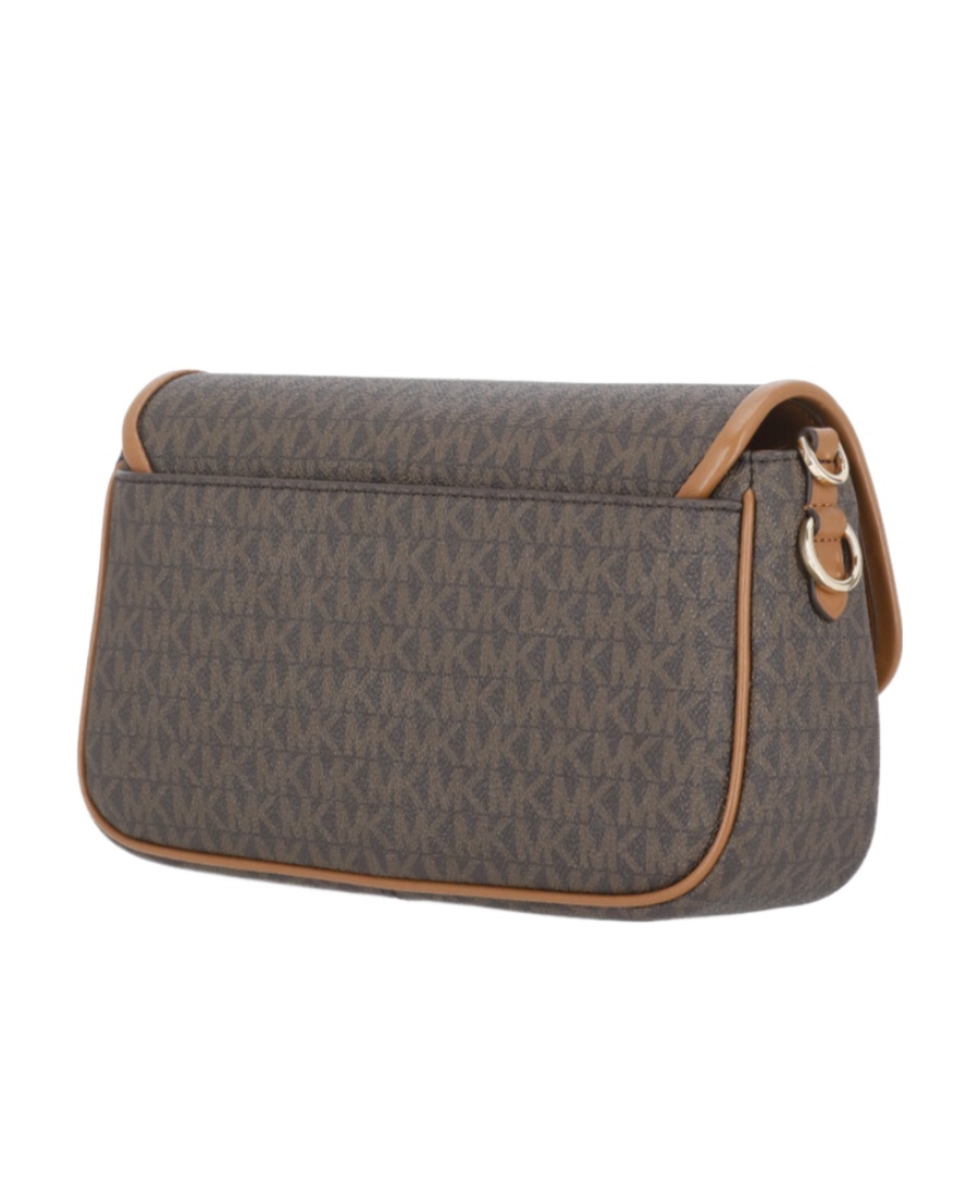 Michael Michael Kors Monogram-pattern Logo-plaque Bag In Black