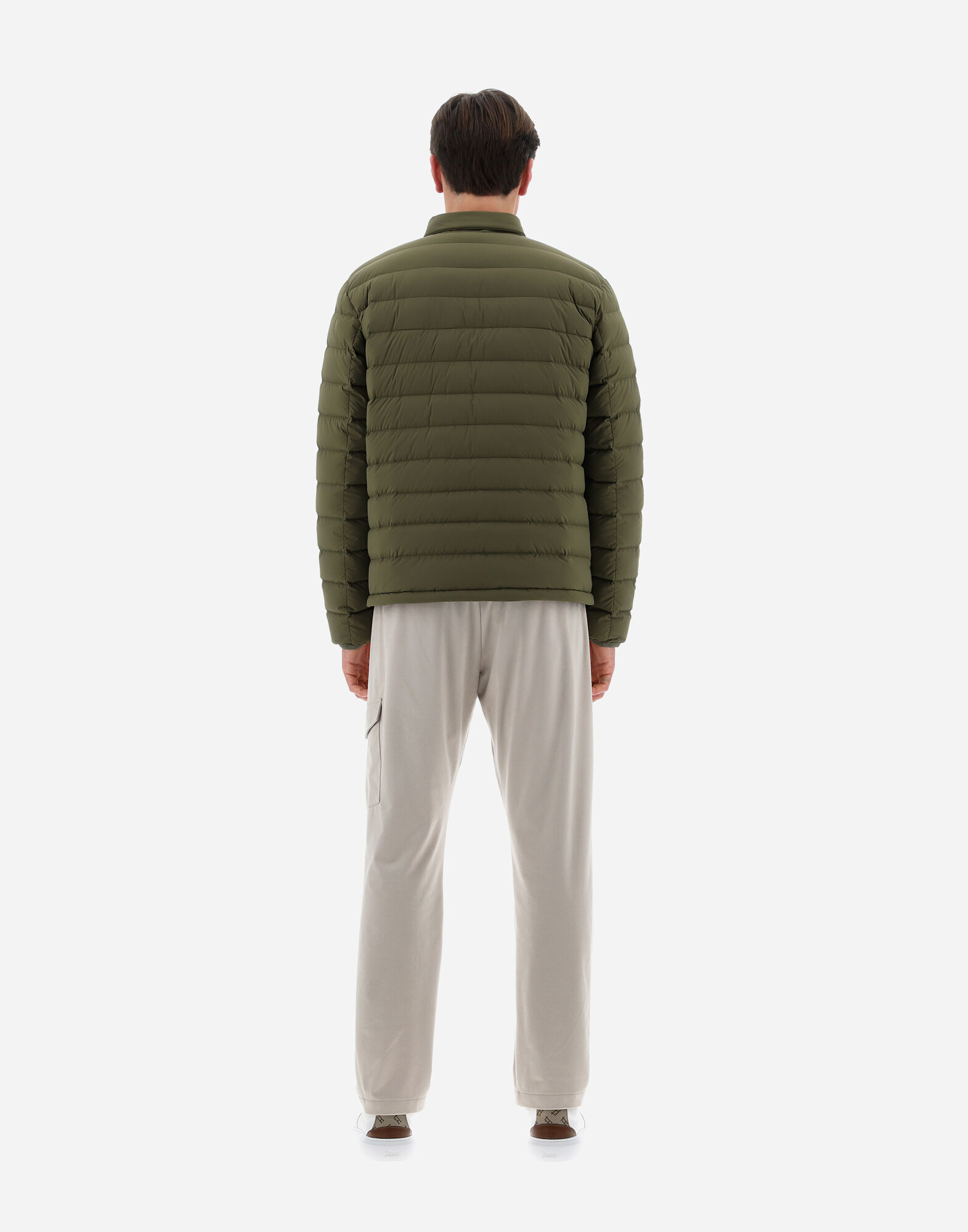 Herno Padded Button-up Jacket In Green