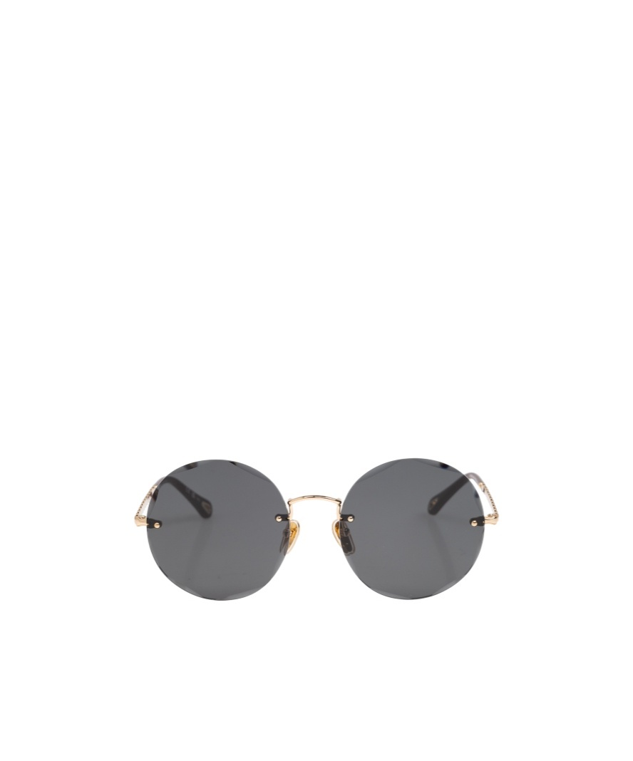 Chloé Oversized Round-frame Sunglasses In Gray