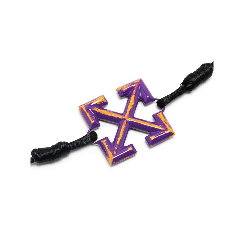 Off-white Arrows Logo Bracelet In Black