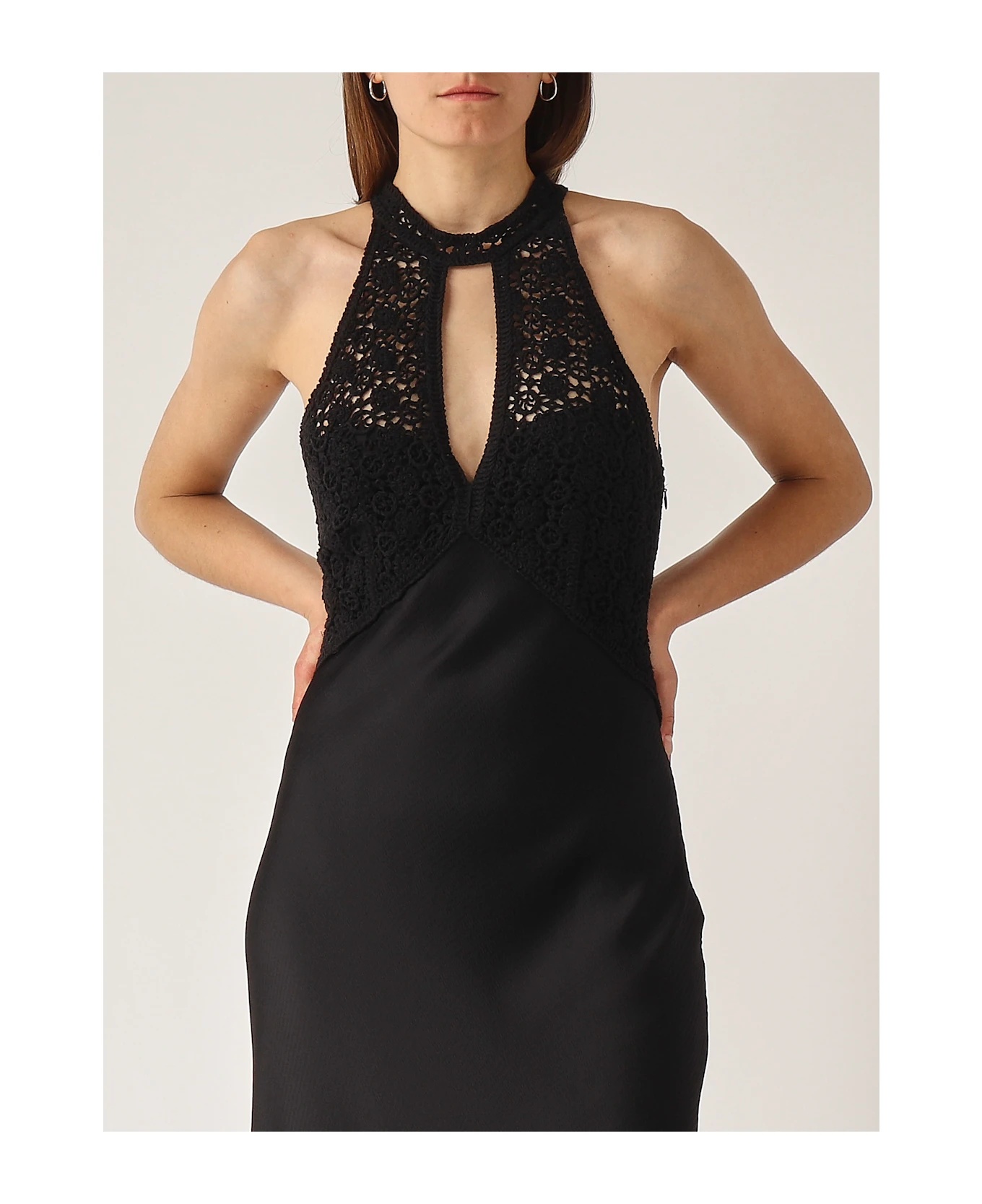 Shop Twinset Panelled Maxi Dress