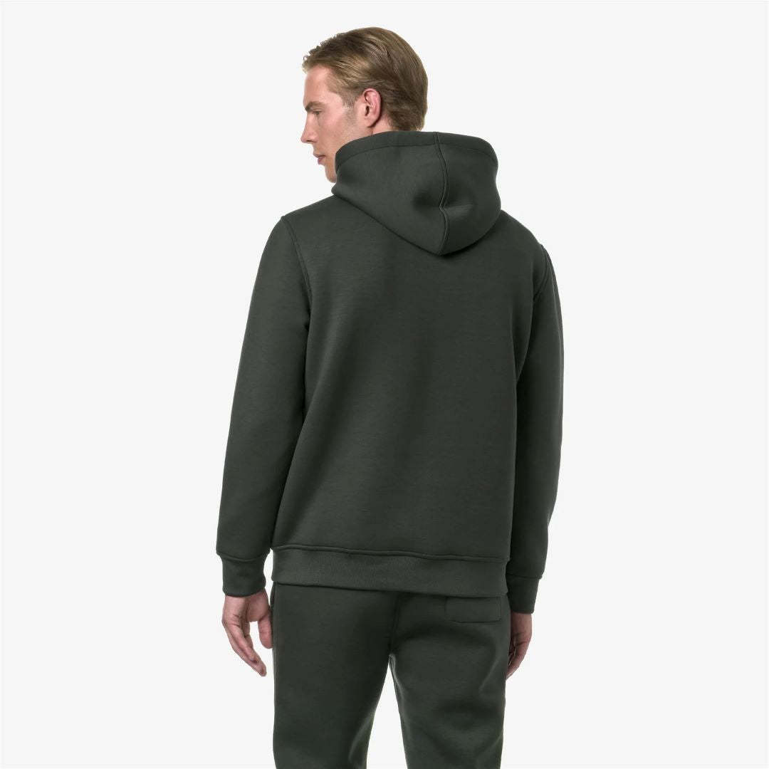 K-way K Way Bernie Hooded Sweatshirt In Black