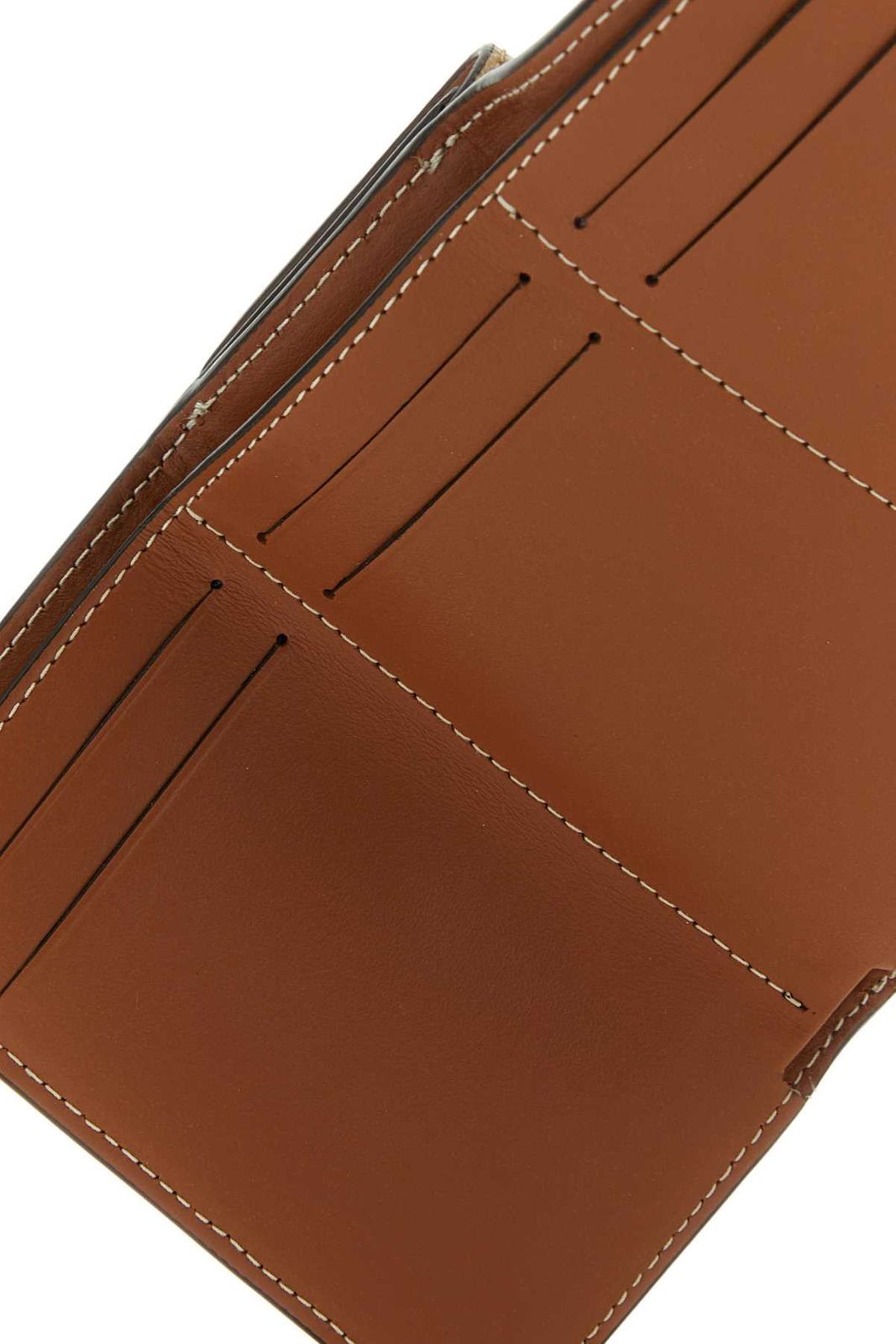 Burberry Check-print Folded Wallet In Nude
