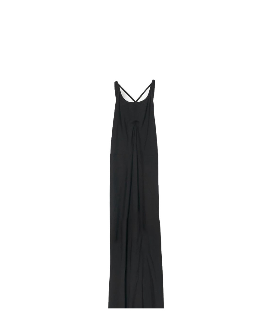 Ann Demeulemeester Halterneck Floor-length Dress In Black