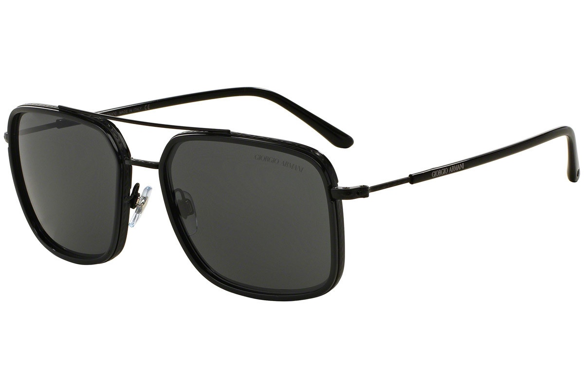 Giorgio Armani Logo Sunglasses In Black