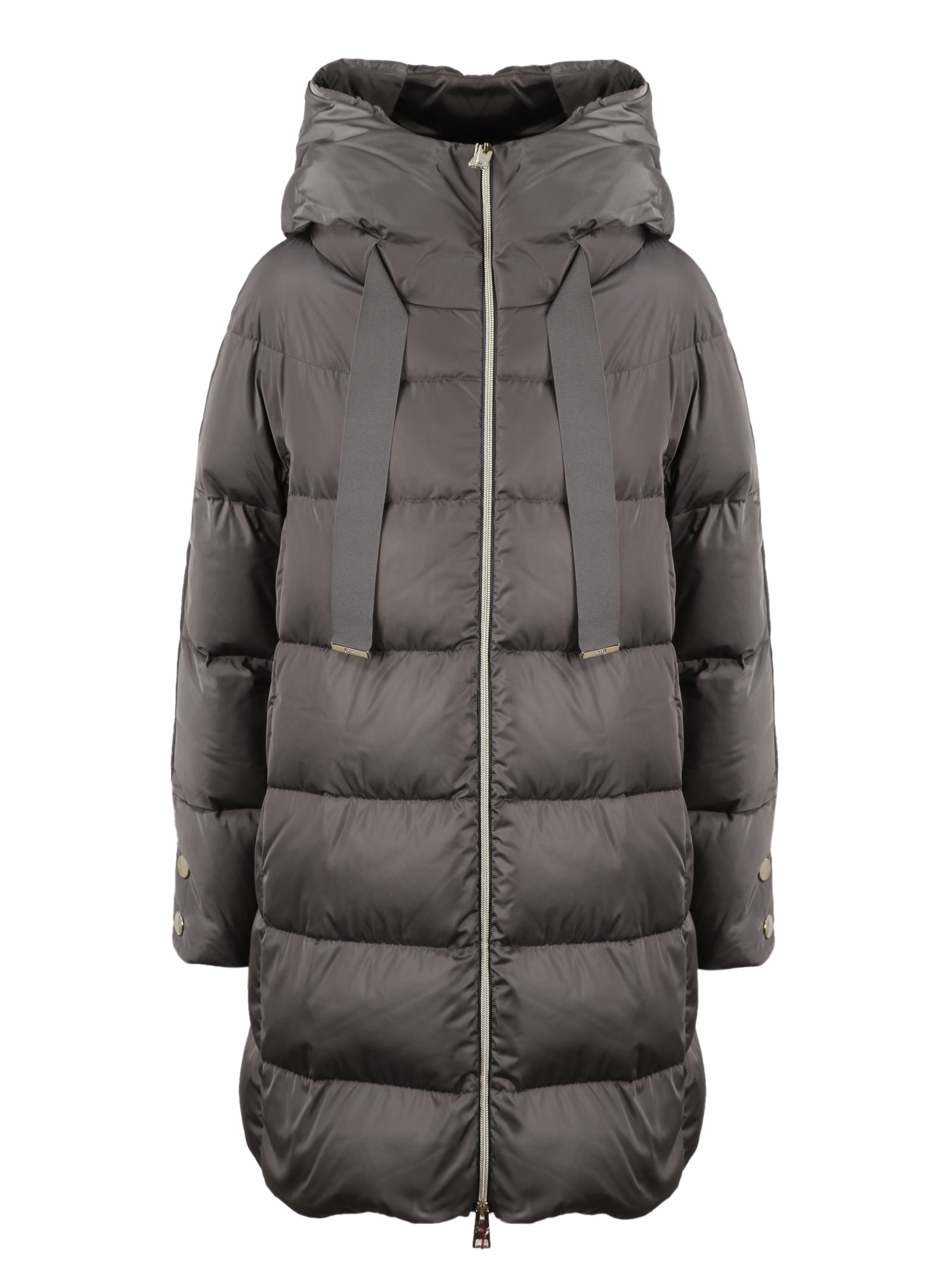 Herno Hooded Padded Coat In Black