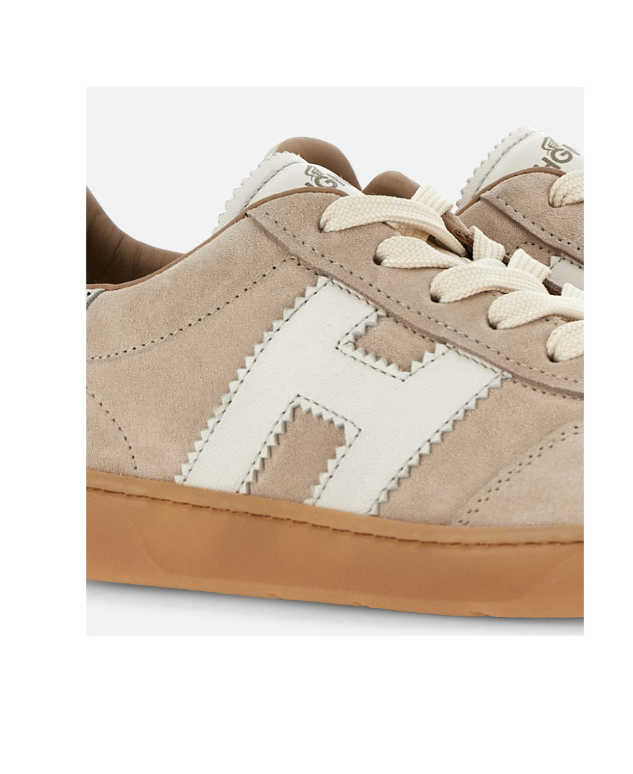 Hogan Cool Suede Low-top Sneakers In Nude
