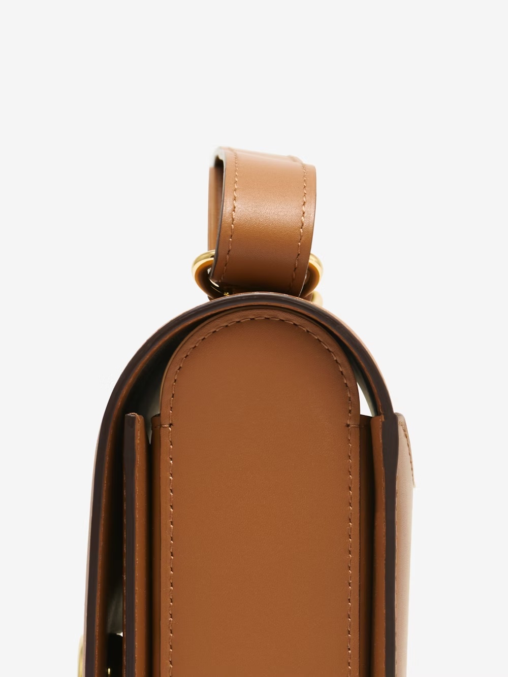 Delvaux Lingot Flip Shoulder Bag In Brown