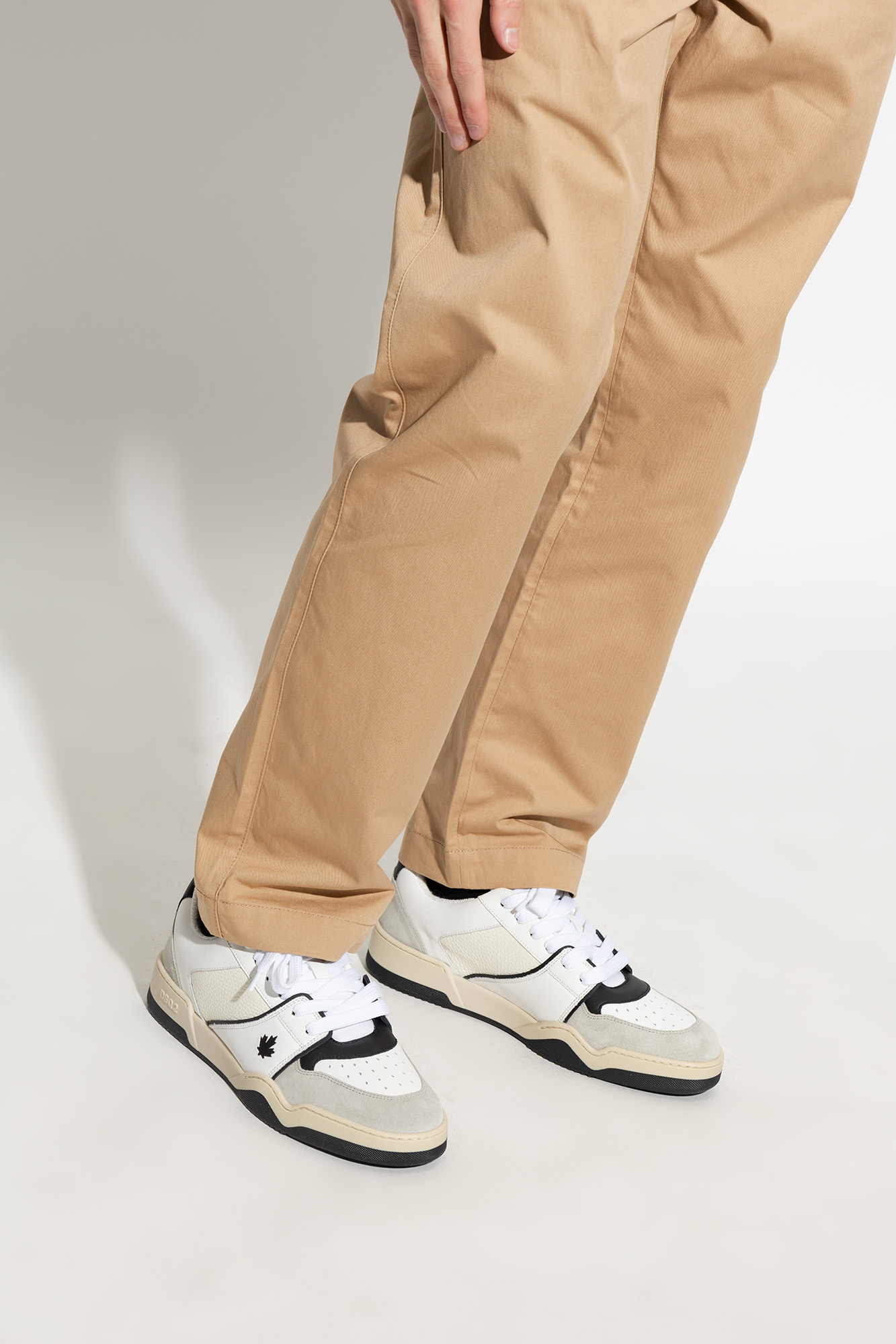 Dsquared2 Spiker Low-top Sneakers In White
