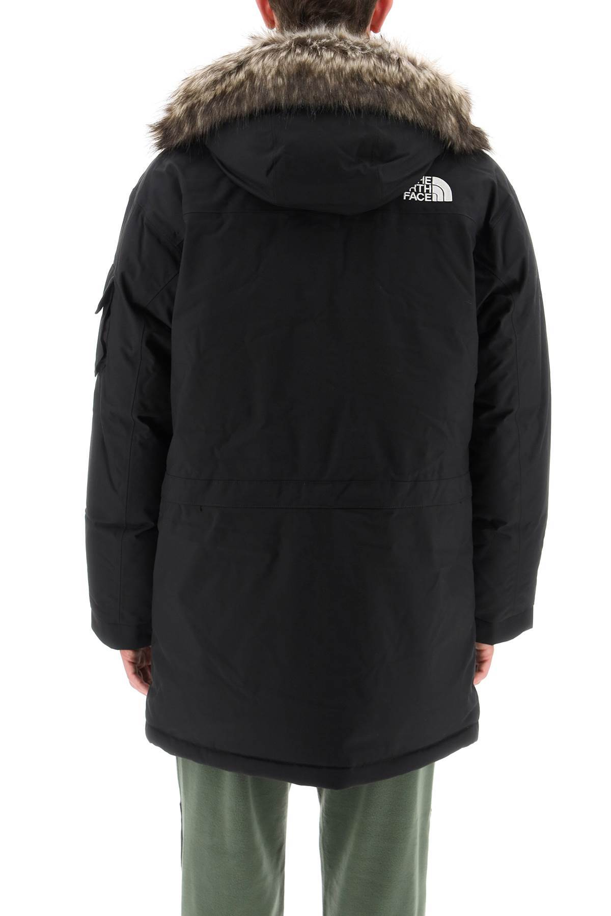 The North Face Logo Details Down Jacket In Black