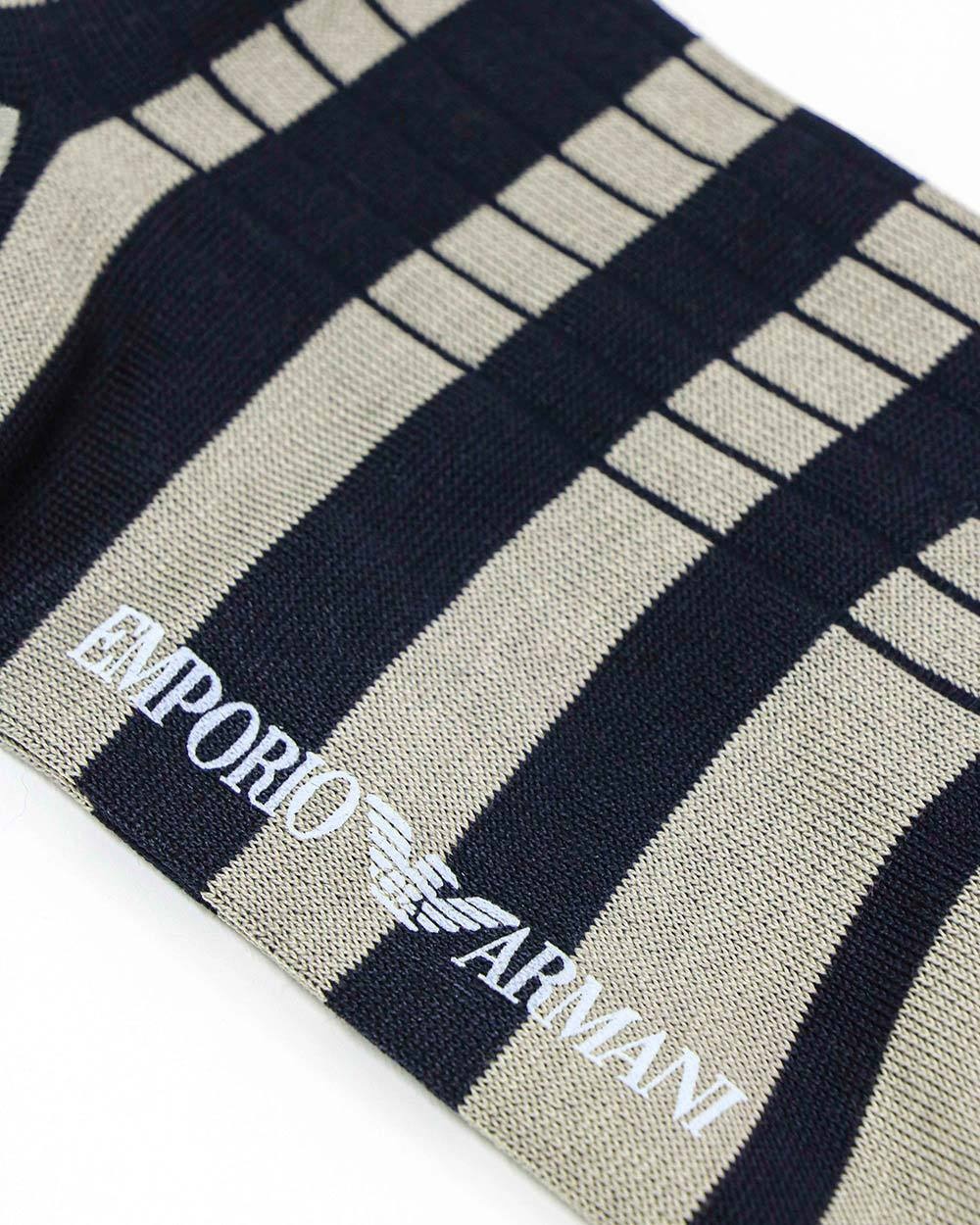 Emporio Armani Logo Matching Socks In Black