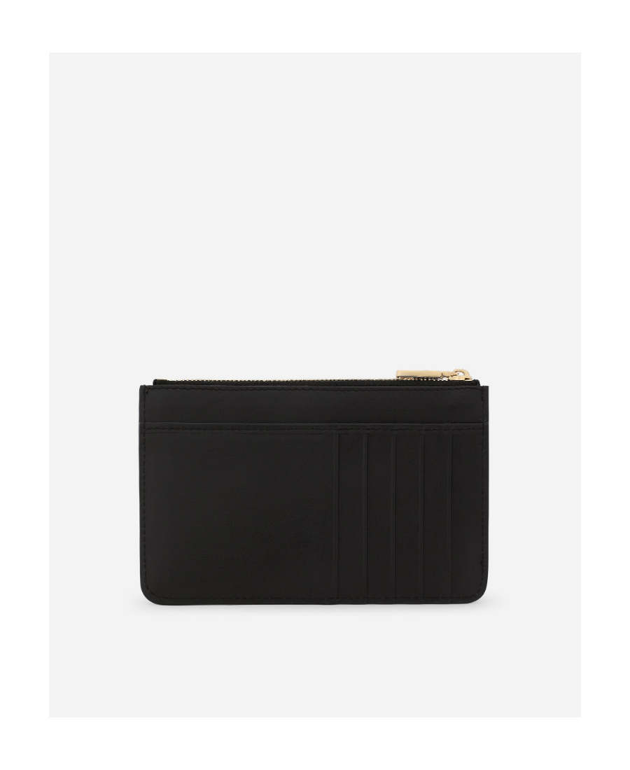 Dolce & Gabbana Dolce  Gabbana Logo-plaque Card Holder In Black