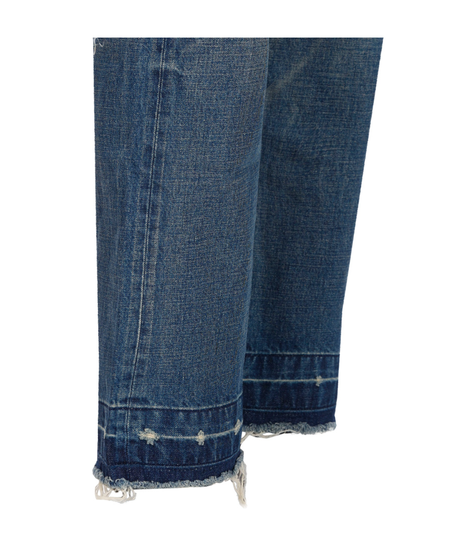 Celine Logo Jeans In Blue