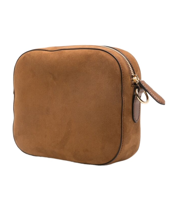 Stella Mccartney Zippered Shoulder Bag In Brown