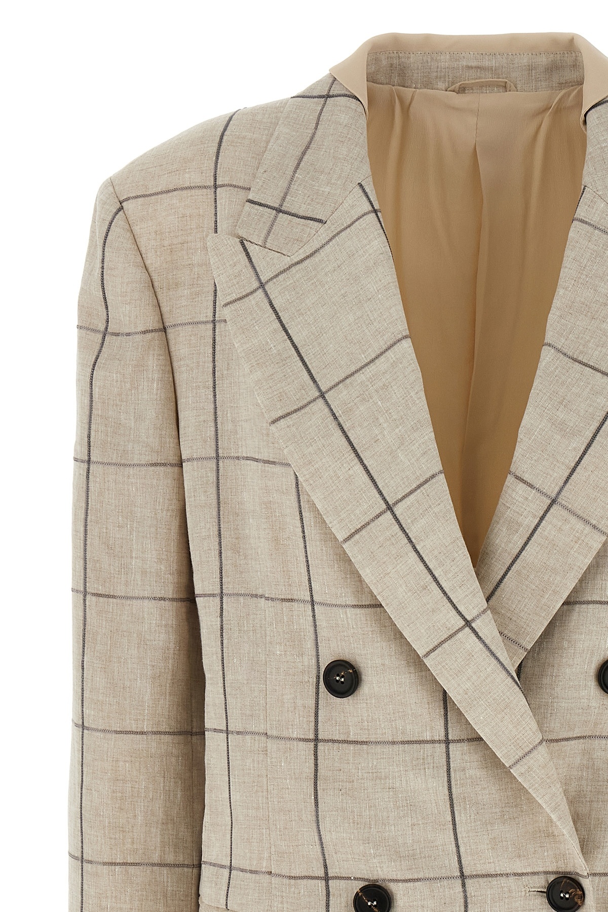 BRUNELLO CUCINELLI CHECK-PATTERN BLAZER 