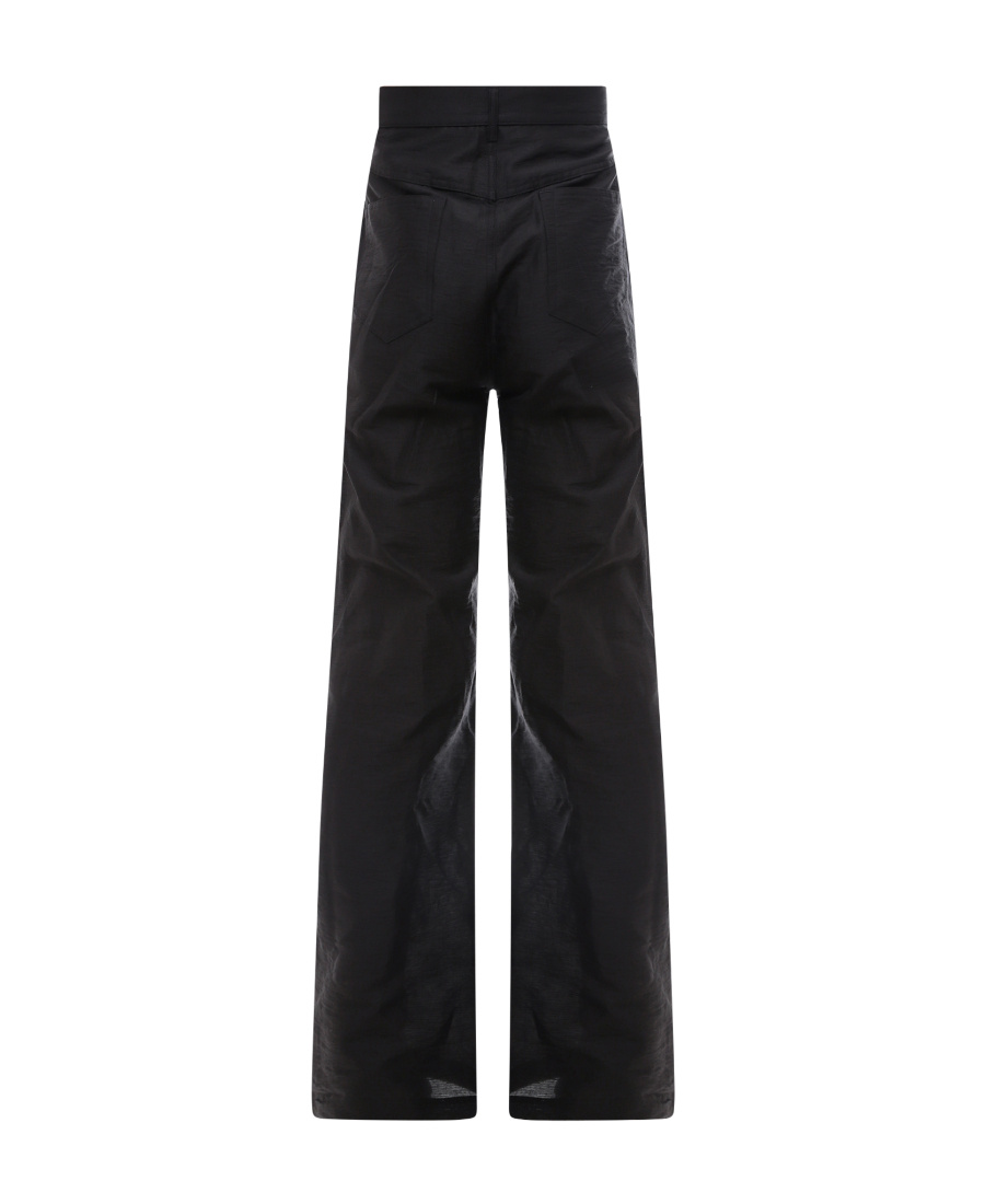 Rick Owens High-waisted Wide-leg Trousers In Black