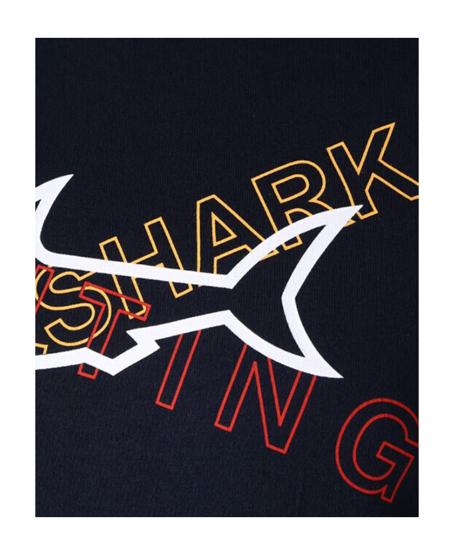 PAUL & SHARK LOGO T-SHIRT WITH ROUND NECK PATTERN
