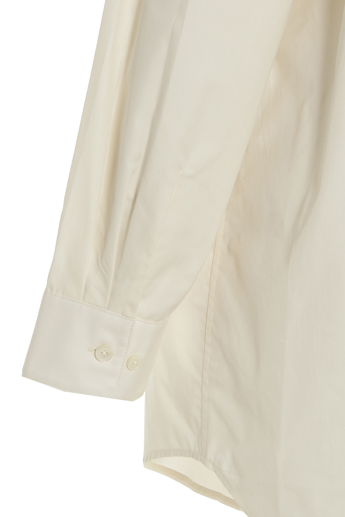 Lemaire Long-sleeve Cotton Shirt In White