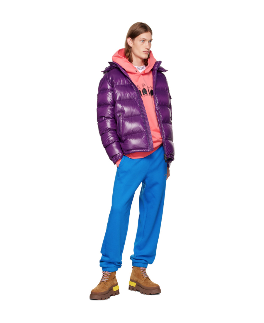 Moncler Logo Sweatpants In Blue