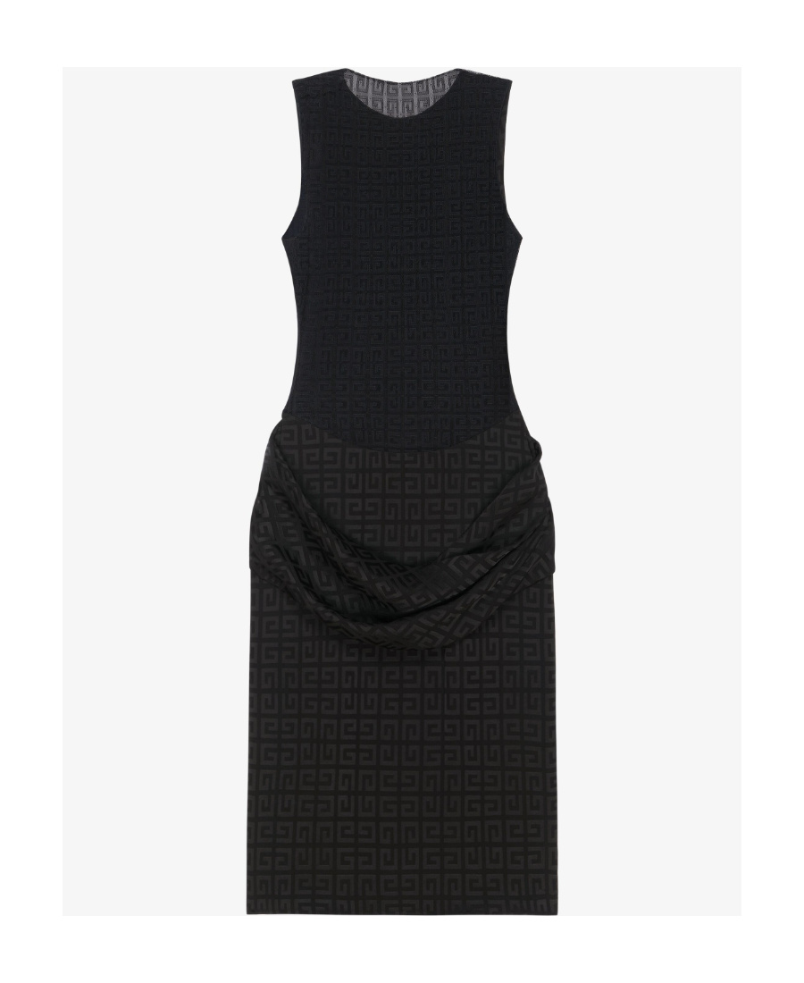 Givenchy Dress In 4g Jacquard In Black