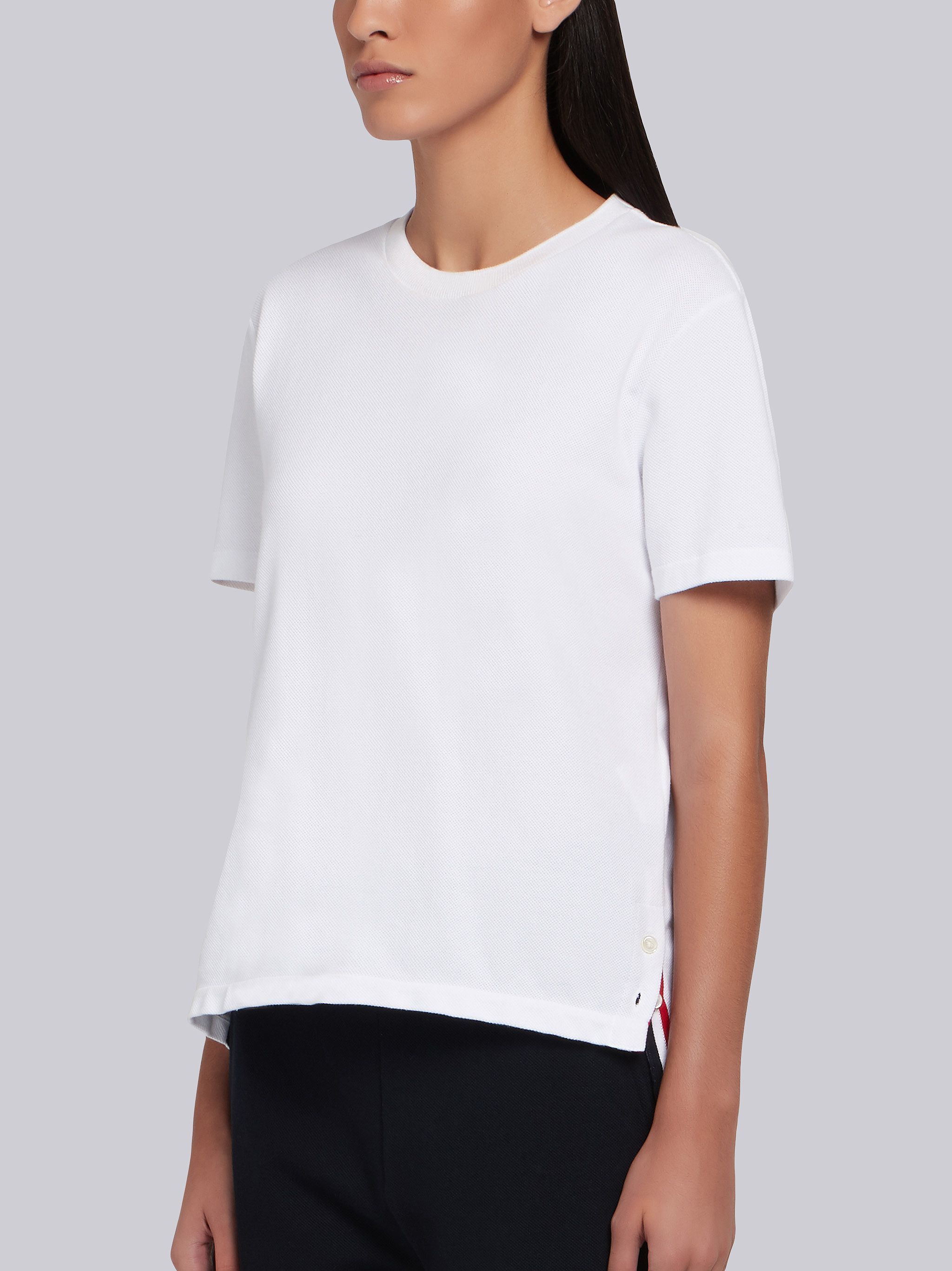 Thom Browne Rwb Stripe T In White