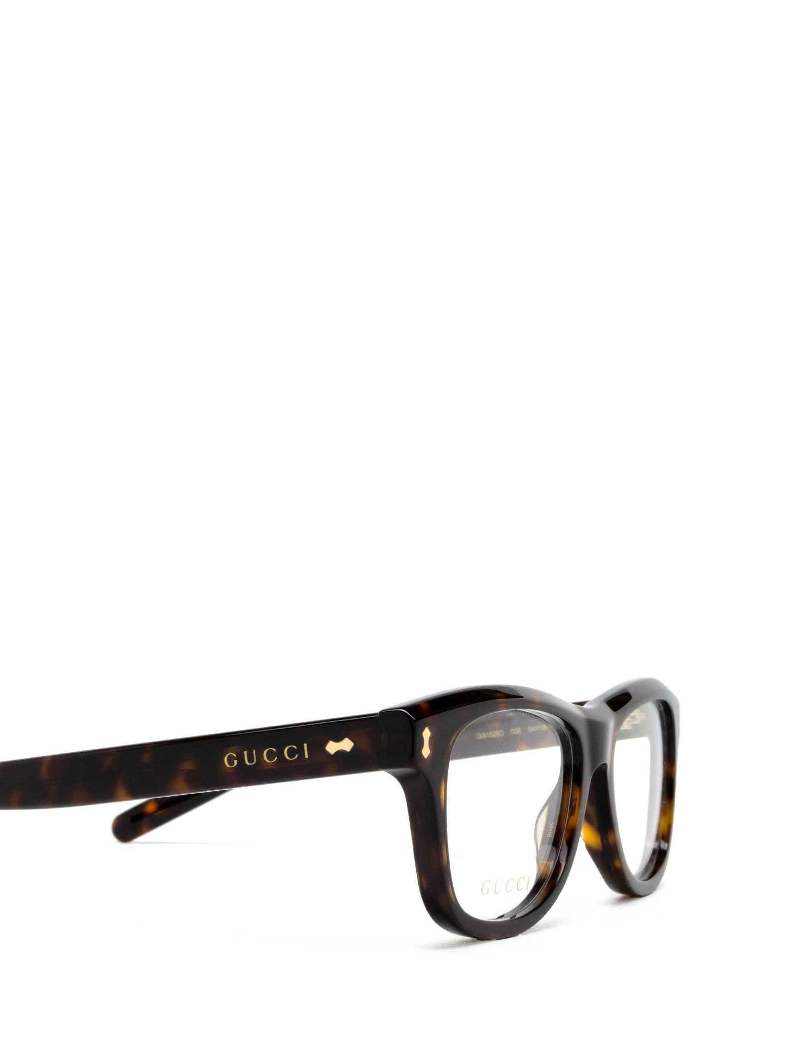 Gucci Tortoiseshell Square-frame Glasses In Black
