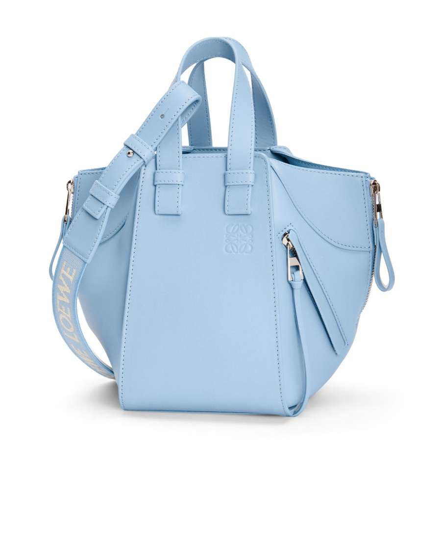 Loewe Hammock Leather Crossbody Bag In Blue