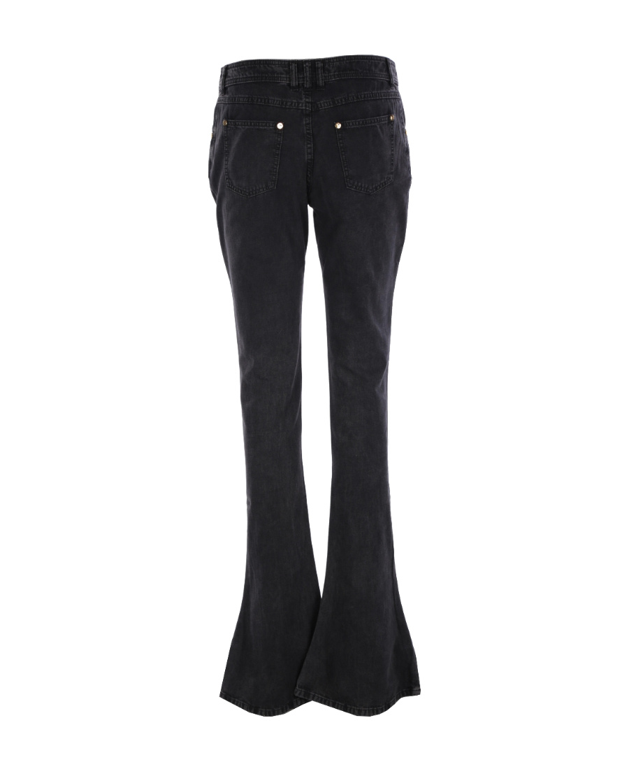 Balmain Low-rise Bootcut Jeans In Black