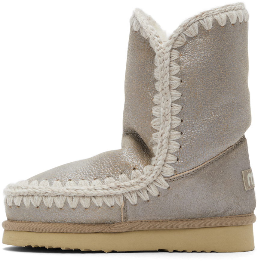 Mou Eskimo 24 Shearling-lined Boots In Multicolor