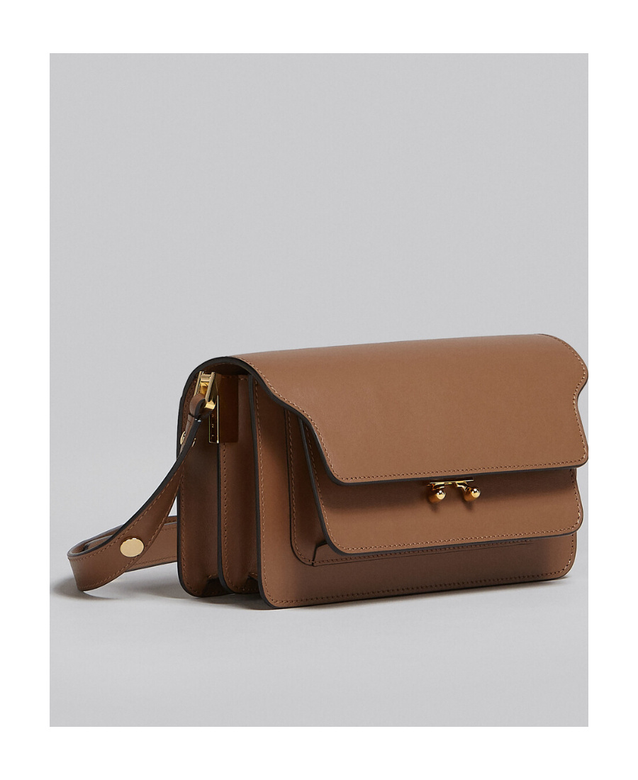 Marni Trunk Shoulder Bag In Brown