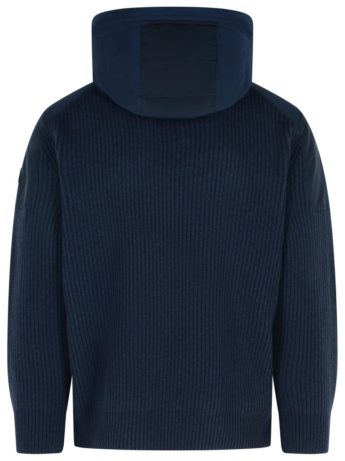 Moose Knuckles Long-sleeved Cotton Jacket In Blue