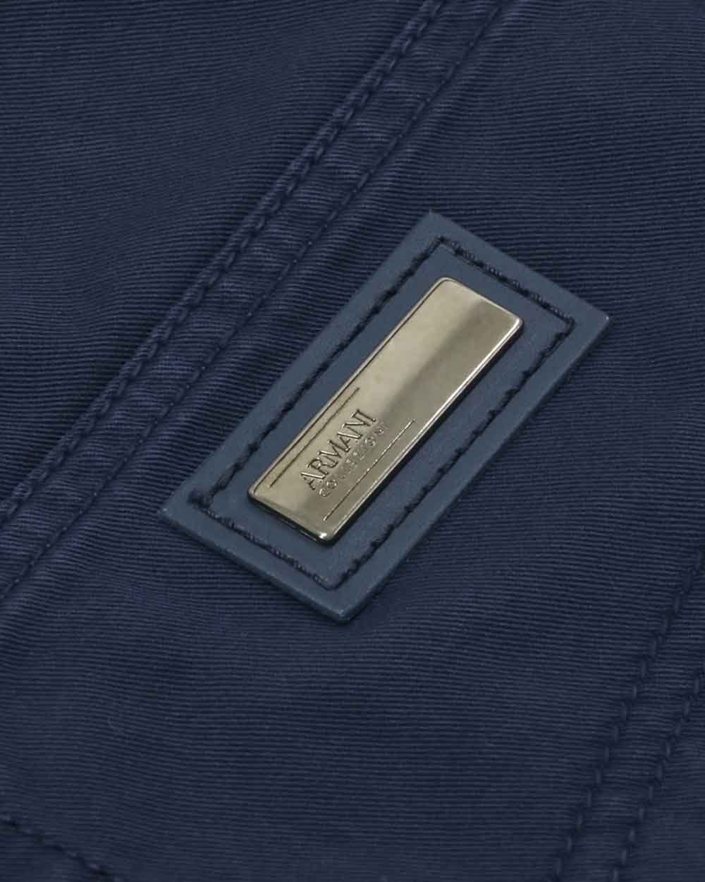 Shop Armani Collezioni Logo Jeans In Black