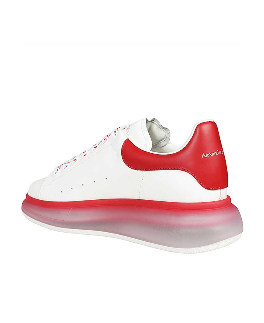 Alexander Mcqueen Tie Low-top Sneakers In White