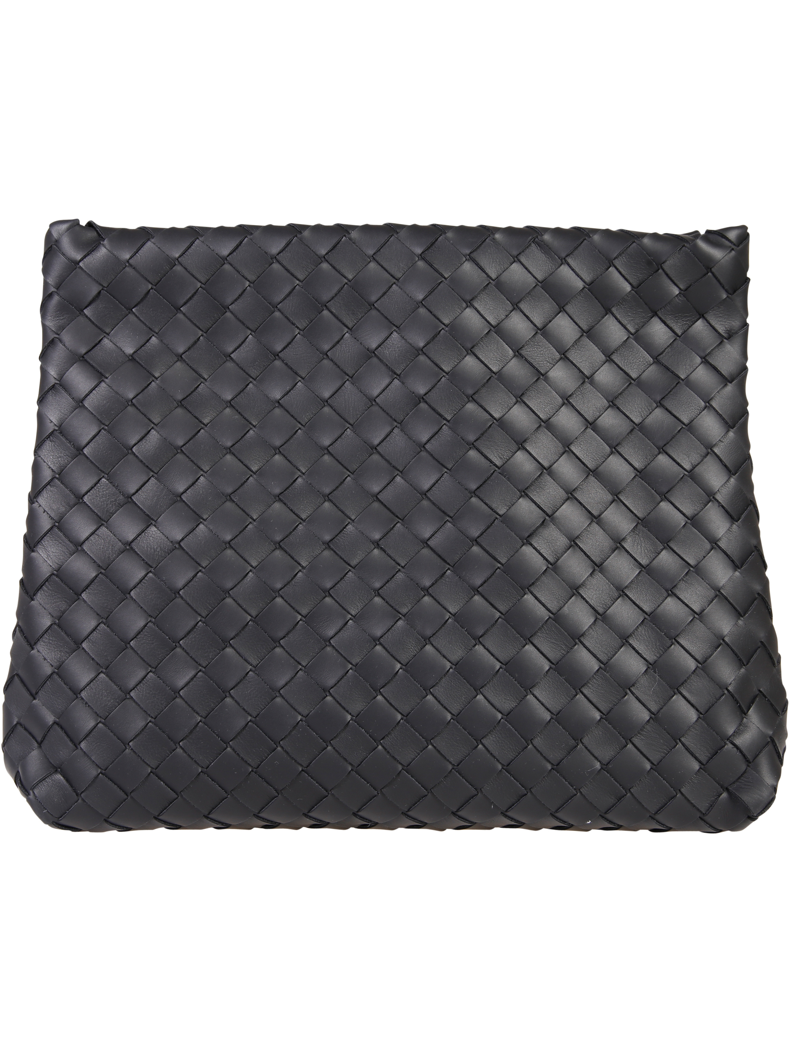 Bottega Veneta Intrecciato Clutch Bag In Black