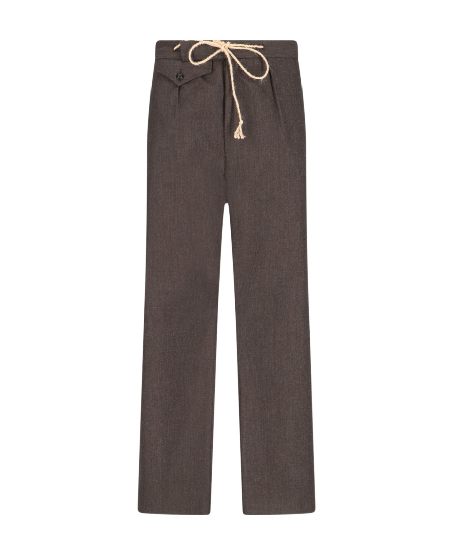Maison Margiela Wool Pants - Brown In Brown