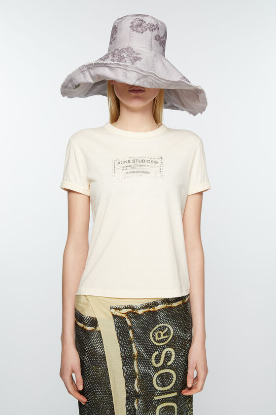 Acne Studios Printed Cotton-jersey T-shirt In White