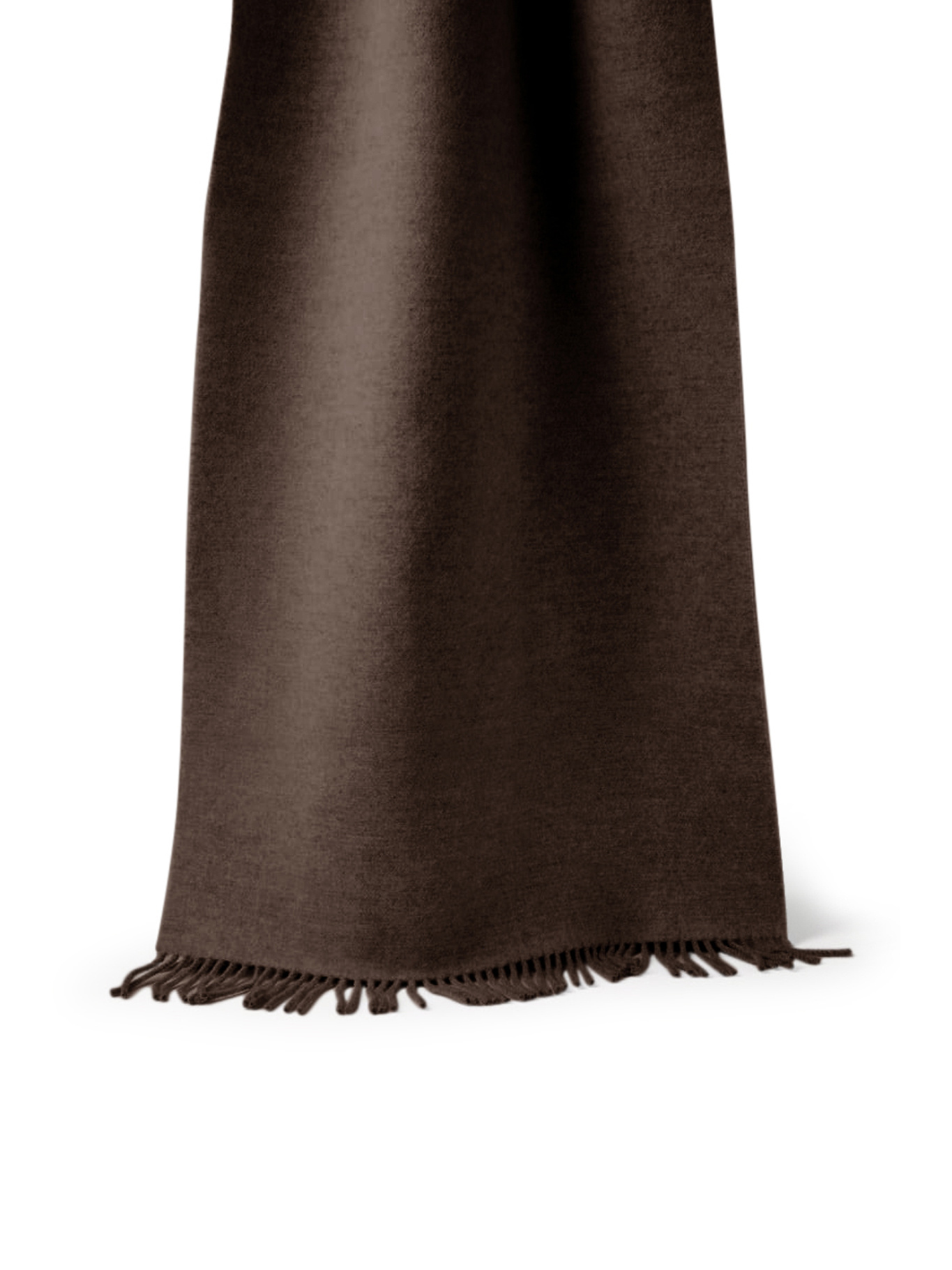 Brunello Cucinelli Wool And Cashmere Knit Scarf With Hood In Brown