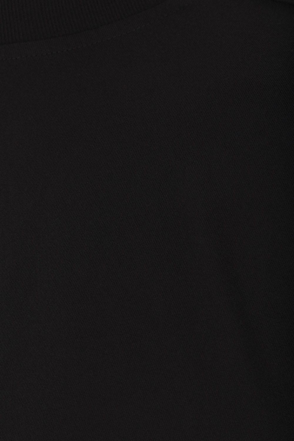 Rick Owens Relaxed Fit Oversized T-shirt With Classic Crew Neckline In Black