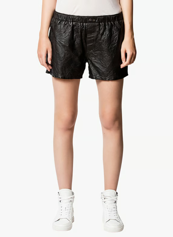 Zadig & Voltaire Elastic Waist Shorts In Black