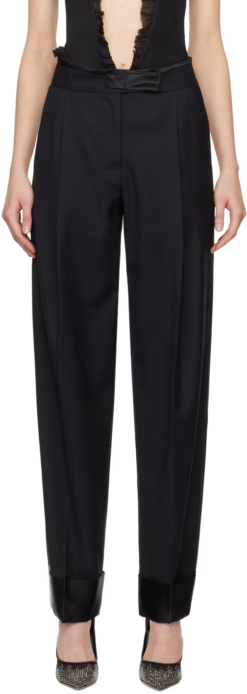Christopher Esber Wool-blend Straight-leg Trousers