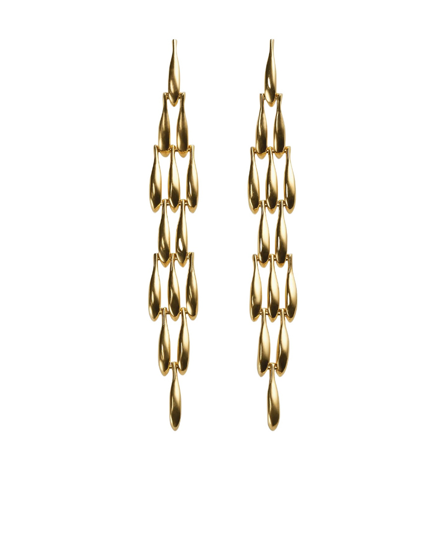 Bottega Veneta Sardine Shaped Earrings In Multicolor