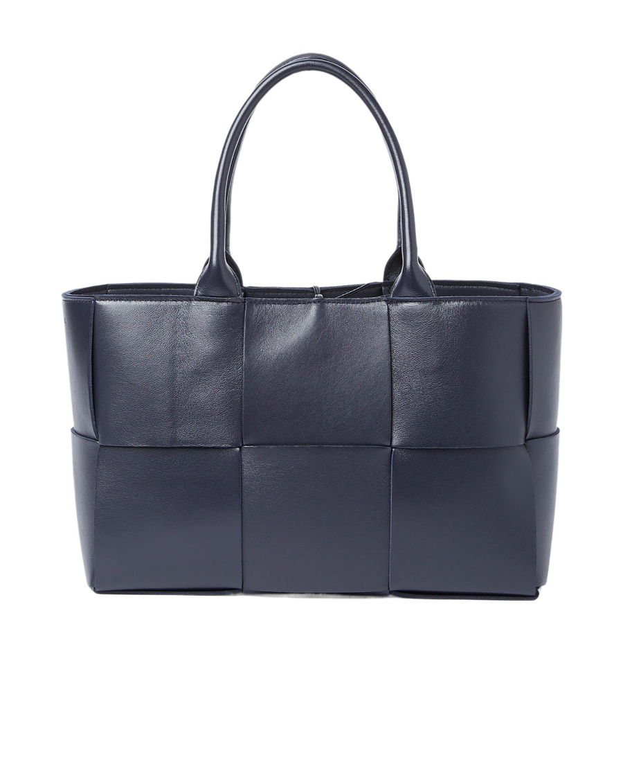 Bottega Veneta Arco Small Leather Shoulder Bag In Blue
