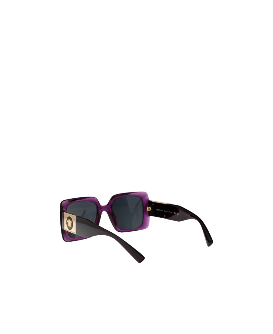 Versace Square-frame Sunglasses In Black