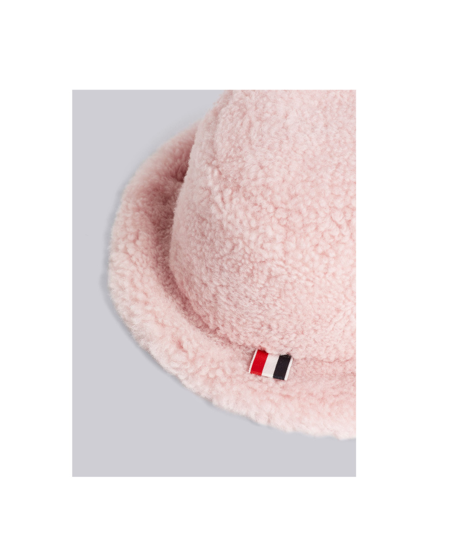 THOM BROWNE SHEARLING BUCKET HAT