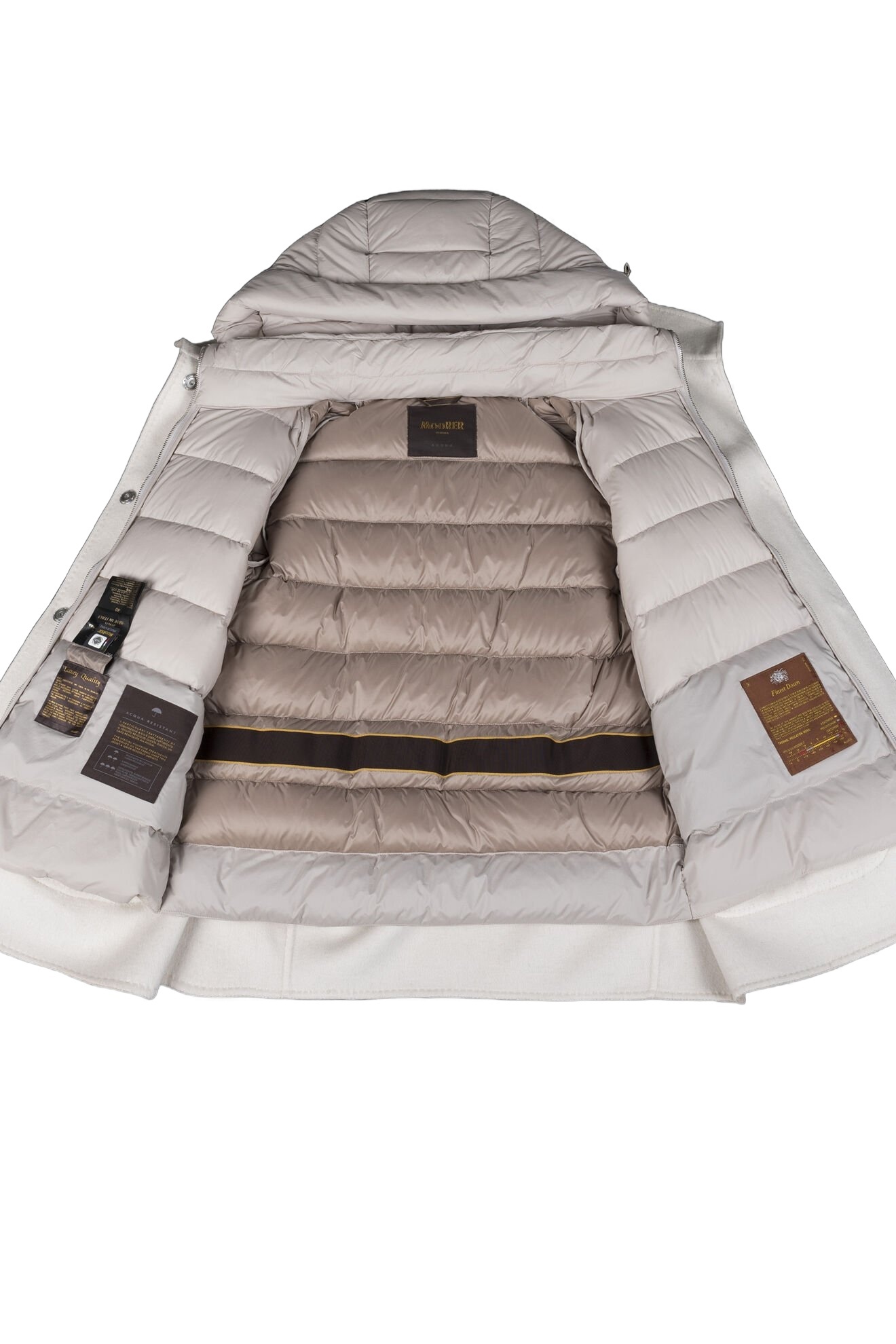Moorer Coats Beige In White